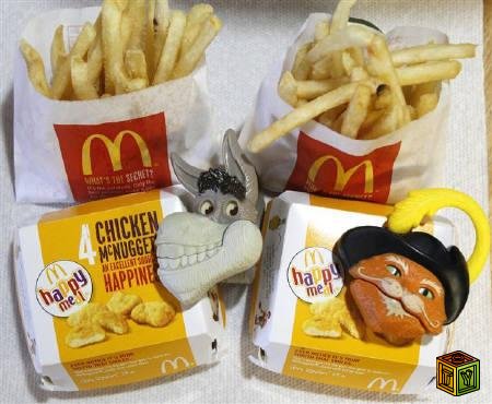 Игрушки Шрек в Happy Meal