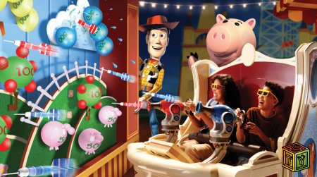 Toy Story Mania игровая приставка аттракцион