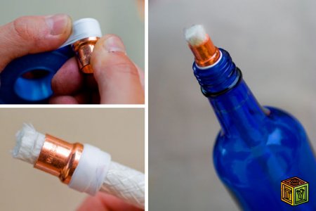 Как сделать факел из бутылки своими